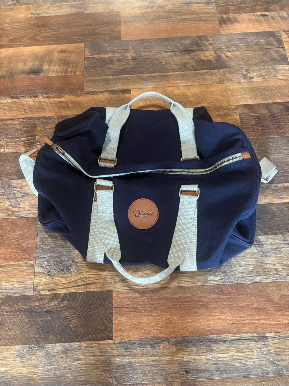 Barstool Golf Limited Edition Navy Canvas Duffel Bag Weekender Travel